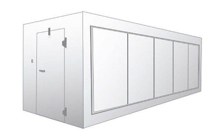 câmaras frias com portas expositoras