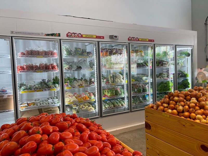 Câmara fria para legumes